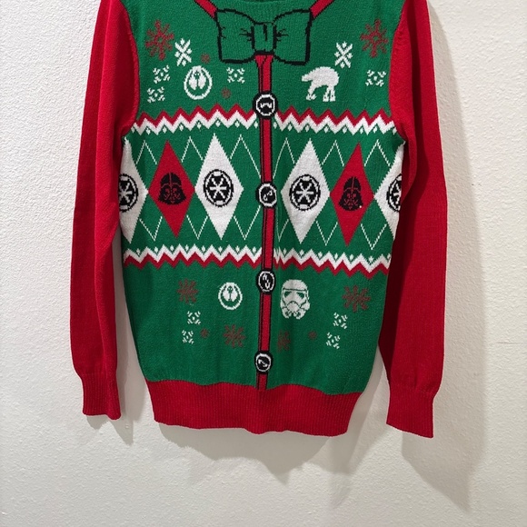 Officially Licensed Star Wars Ugly Christmas Sweater Men's Size S - Picture 3 of 8